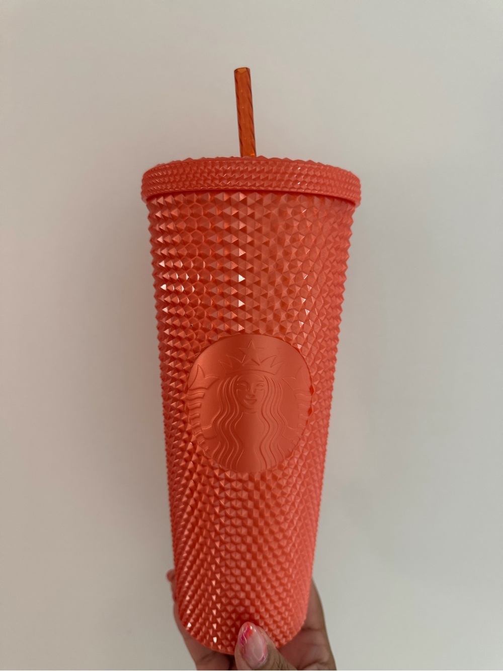 Starbucks Limited Edition Studded Tumbler Orange Pearl Halloween 2022
